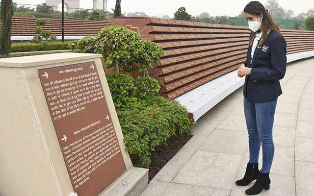 Manika Batra visits National War Memorial Gratitude and pride