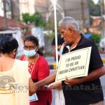 13 of 37 Catholics in Coastal Karnataka hold peaceful human chain protests