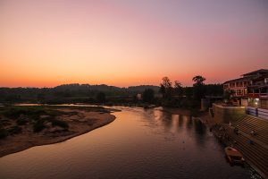 640px Tunga River @ Dusk, Sringeri (22113660172)