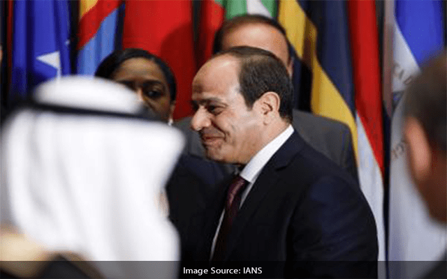 Egyptian president vows support for efforts to hold Libyan polls