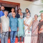 Exhibition organisers with dignitary Vimala Rao