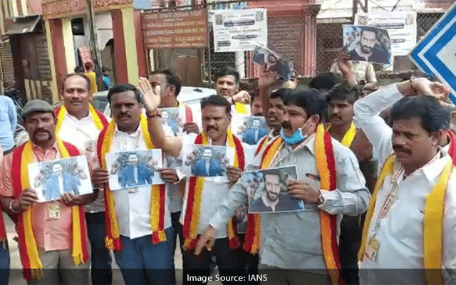 Hindi row, Kannada organisation protest, Bengaluru