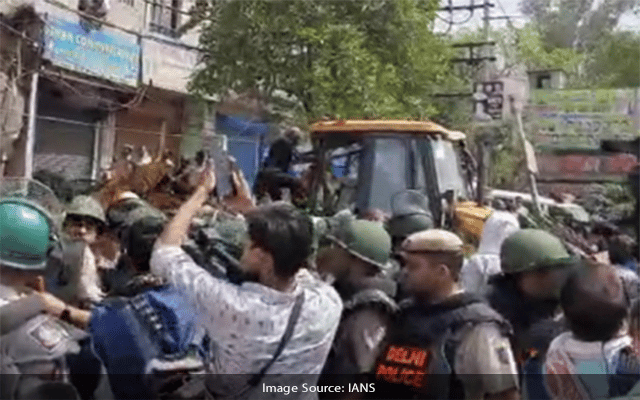 The Congress On Wednesday Attacked The Centre For Not Immediately Stopping The Demolition Drive In Delhi's Jahangirpuri