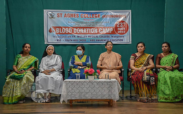 Blood Donation Camp at St Agnes College draws eighty donors