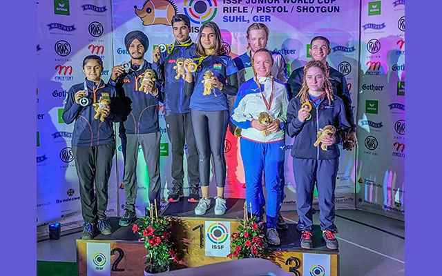 ISSF Junior World Cup India takes Mixed Team Pistol gold