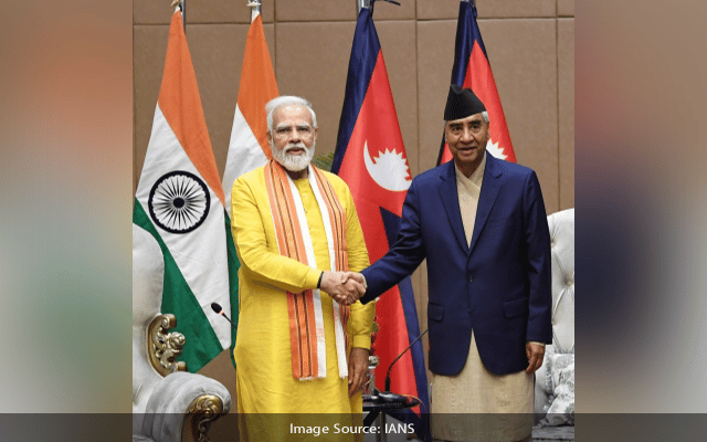 Modi Deuba Hold Bilateral Talks In Lumbini