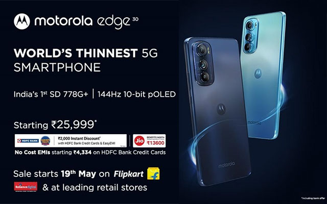 Motorola Edge 30 midrange smartphone launched in India