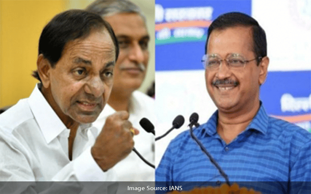 Telangana Chief Minister K. Chandrashekhar Rao And Delhi Chief Minister Arvind Kejriwal Are Teaming Up To Make An Opposition Front Against The Bjp Minus The Congress