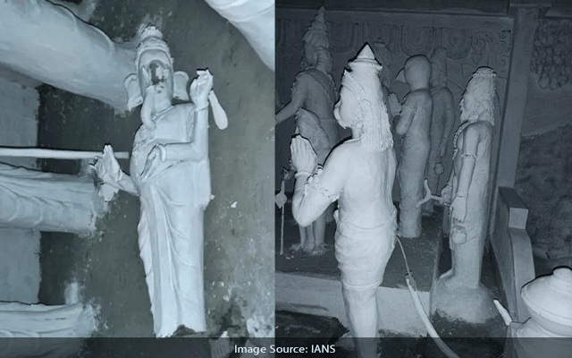 temple idols vandalised, Hassan