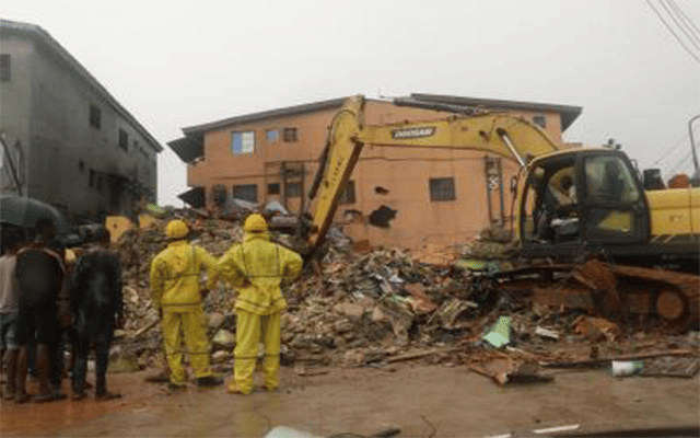 Three Storey Building Collapsed In Nigeria's Lagos State