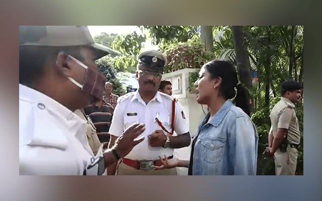 MLA's daughter quarrels with cop