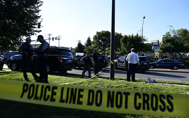 Police at Maryland shooting site