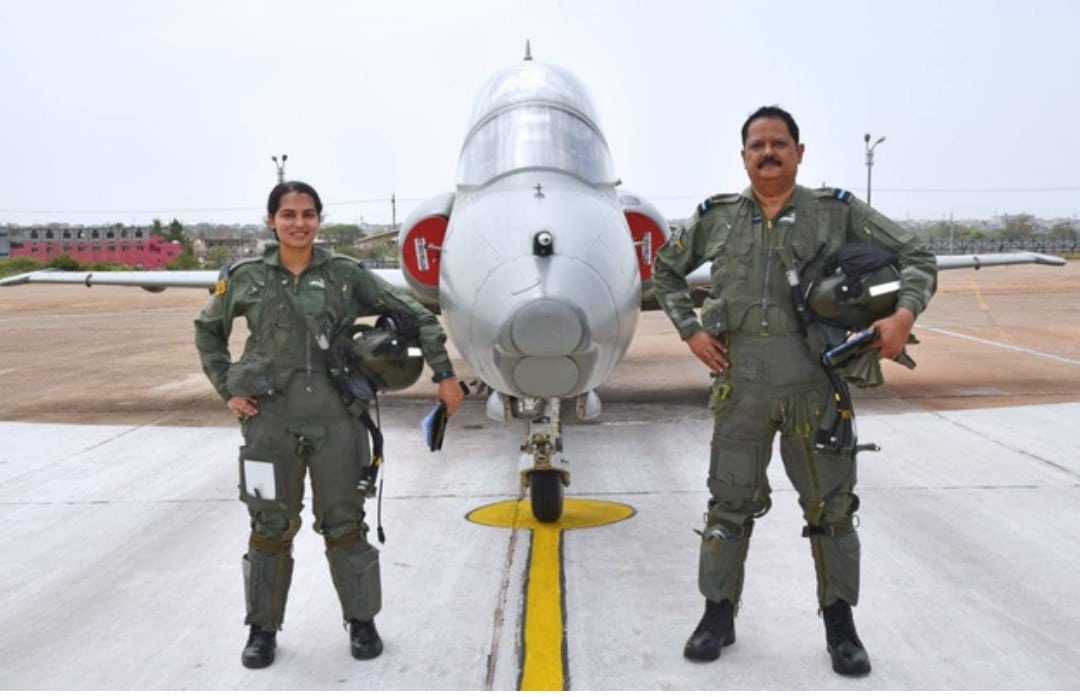 Father-daughter create history, fly same formation of Hawk-132
