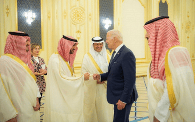 Biden, Saudi Crown Prince repair rupture with a fist-bump