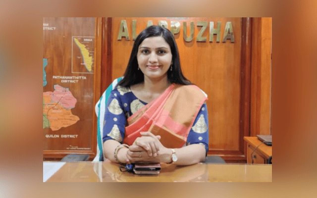 Kerala: Husband takes over as Alappuzha collector from wife
