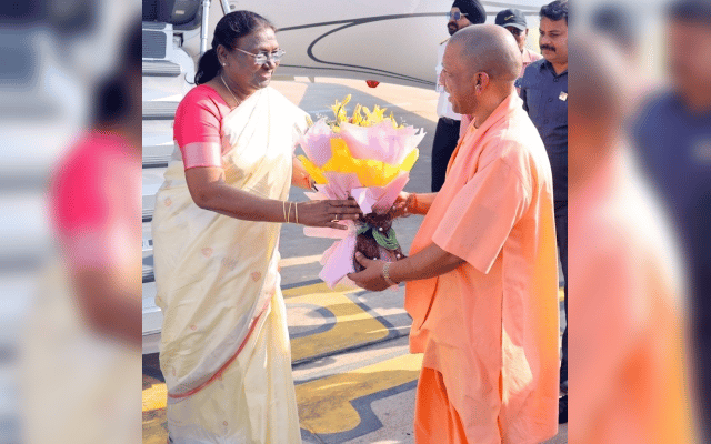 Mumru was welcomed by Uttar Pradesh Chief Minister Yogi Adityanath, Deputy Chief Ministers Keshav Maurya, Brajesh Pathak