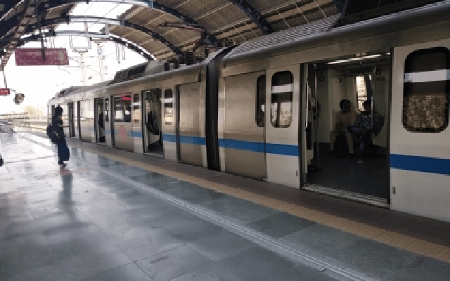 affected on 'Blue Line' after suspected cable theft