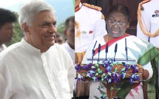 SL's Wickremesinghe congratulates India's new President