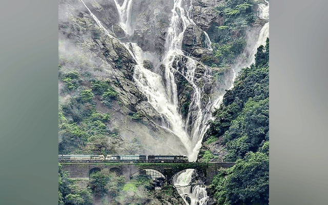 Entry banned to dudhsagar waterfalls