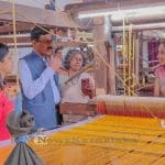 003 NABARD CGM interacts with weavers trained by Kadike Trust