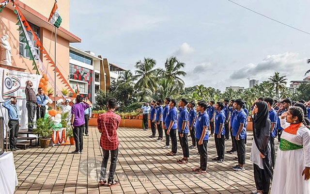 Indian 75th Independence Day is celebrated in St Aloysius ITI