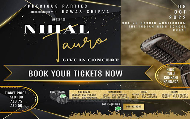 07 nihal tauro live in concert dubai – banner release tickets on sale 1