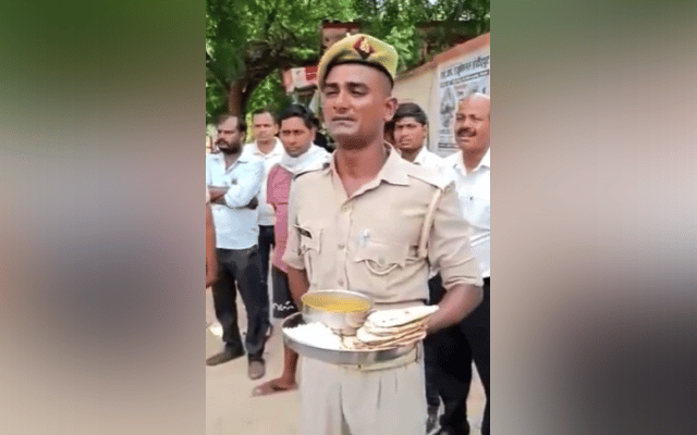 Cop complains about poor food quality, video goes viral