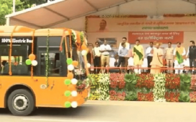 flagged off 42 electric buses