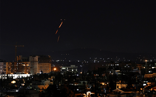 missile attack in damascus