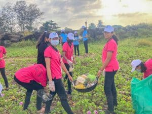 002 St Agnes PU College holds Beach Cleanup at Ullal