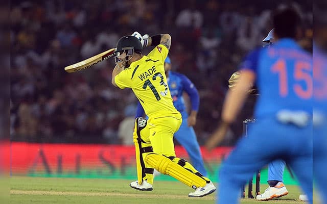 1st T20I Australia beat India by 4 wickets take 10 series lead