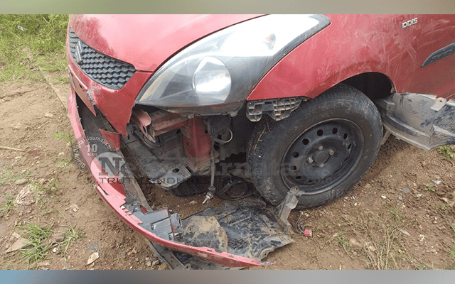 car damaged by leopard
