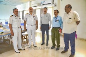 004 Commander Coast Guard Region W visits CGHQ New Mangalore