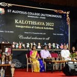 017 Dr Subhashini Srivatsa opens Kalothsava 22 at St Aloysius College