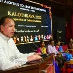 020 Dr Subhashini Srivatsa opens Kalothsava 22 at St Aloysius College