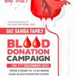 Ganiga family to hold blood donation camp and Pooja in Dubai