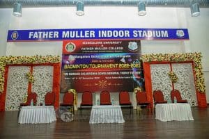 InterCollegiate Shuttle Mangalore Univ matches at Father Muller
