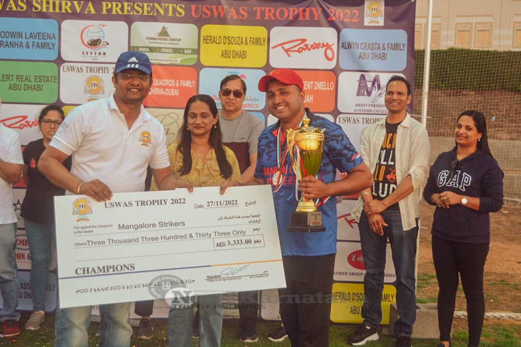 Mangalore Strikers Dubai win coveted Uswas Trophy