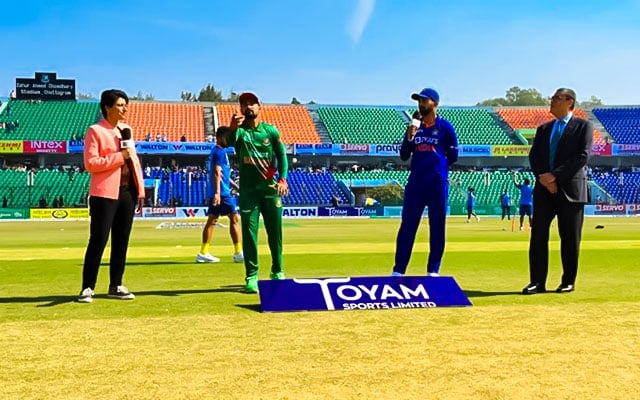IND v BAN 3rd ODI Bangladesh win toss elect to bowl first