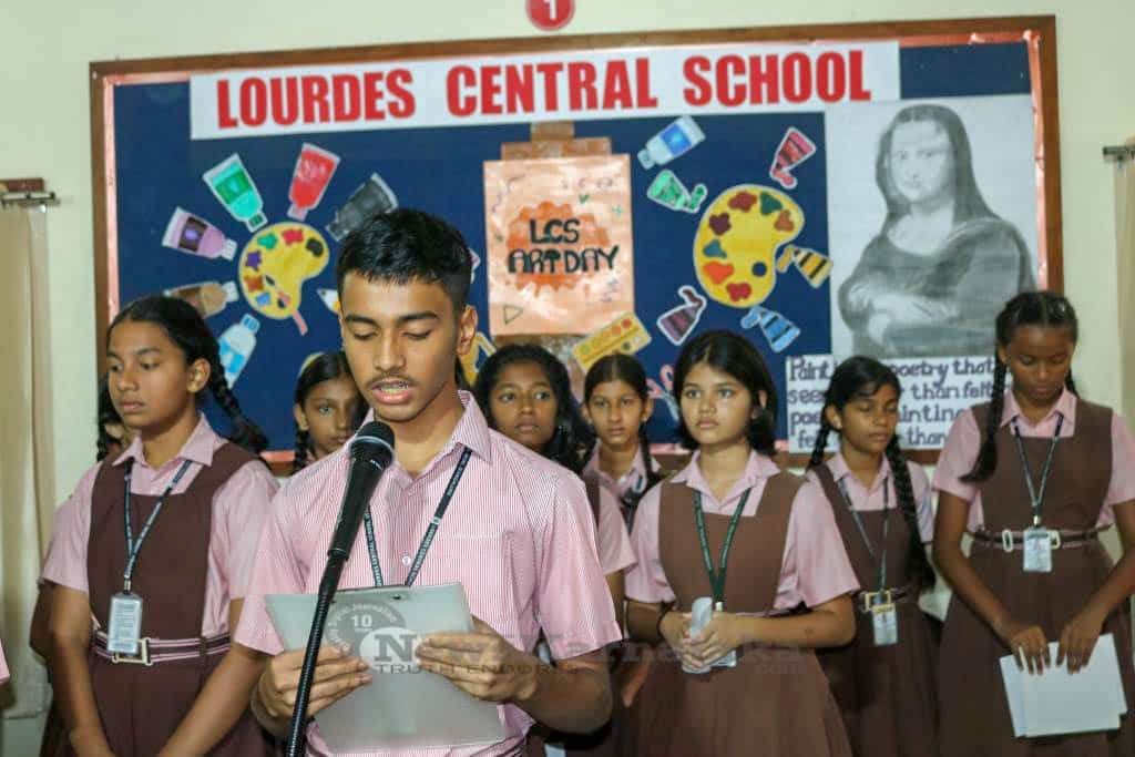 Lourdes Central School organises Art Day and Exhibition