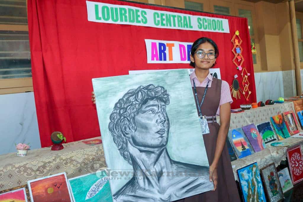 Lourdes Central School organises Art Day and Exhibition.