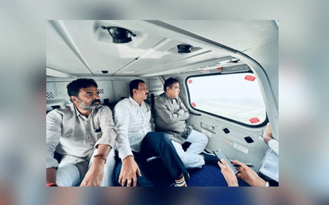 Bengaluru: Minister Gadkari inspects Bengaluru-Chennai Expressway