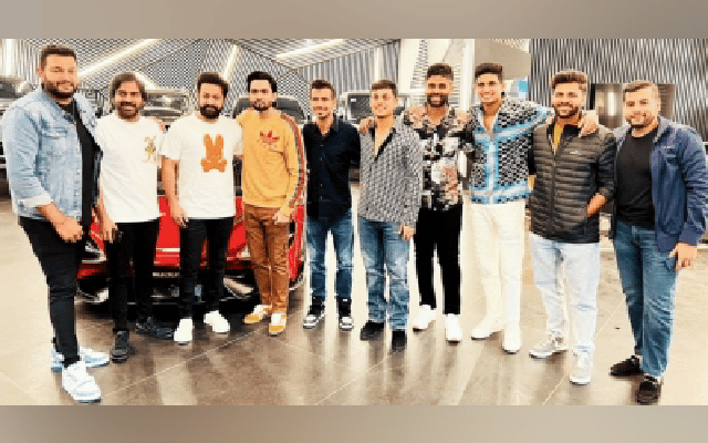 NTR Jr chills with Team India cricketers,