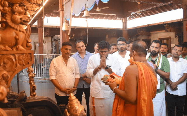 Annamalai visits Polali Temple