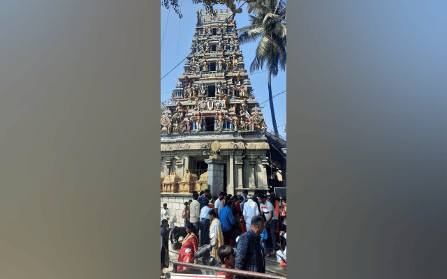 People rush to temple on New Year