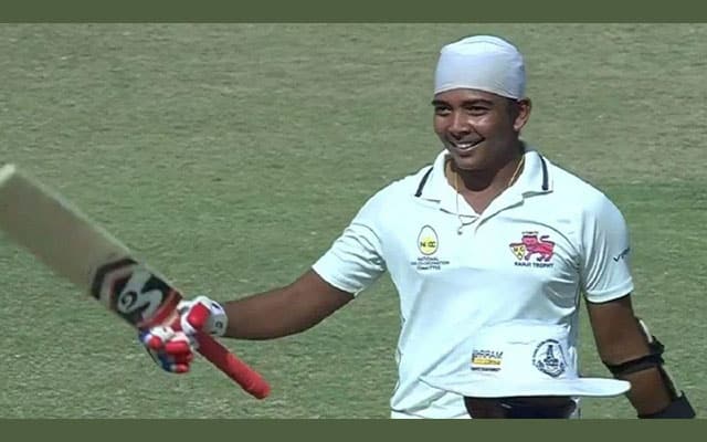 Prithvi Shaw hits second-highest score in Ranji Trophy history