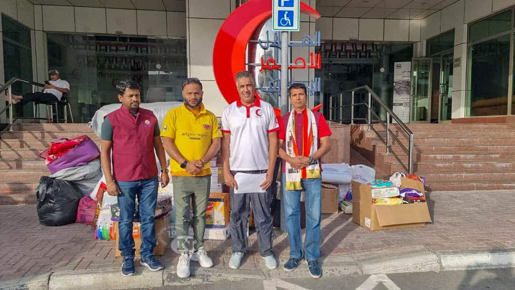 Kannadigaru Abu Dhabi donates relief to Emirates Red Crescent