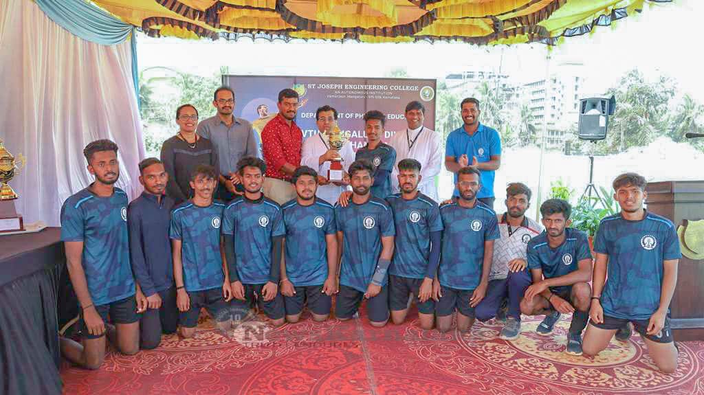 SJEC are winners of VTU Mangaluru Division Handball Tournament