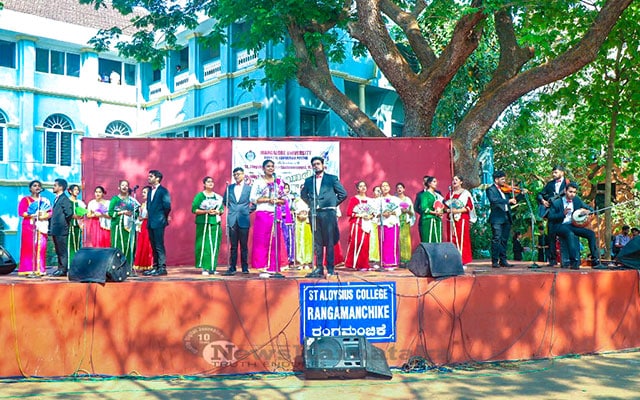 St Aloysius College students perform MAANDO Utsav