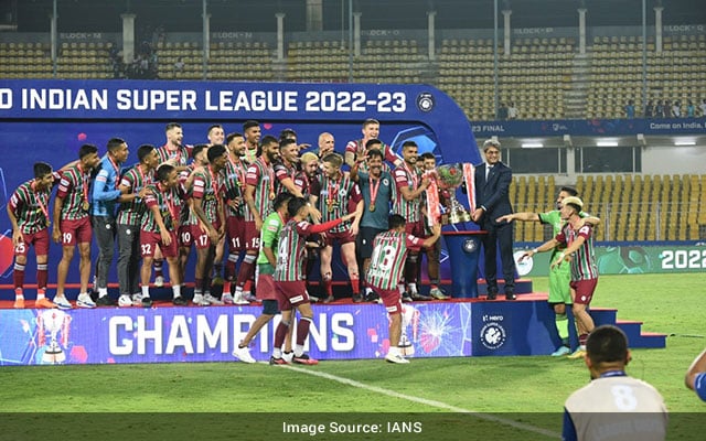 ISL 202223 ATK Mohun Bagan win over Bengaluru FC lift trophy